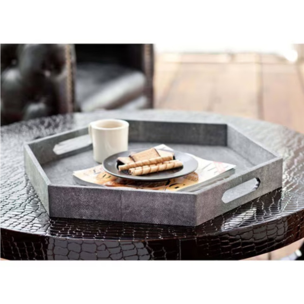 Regina Andrew Design Shagreen Hex Tray